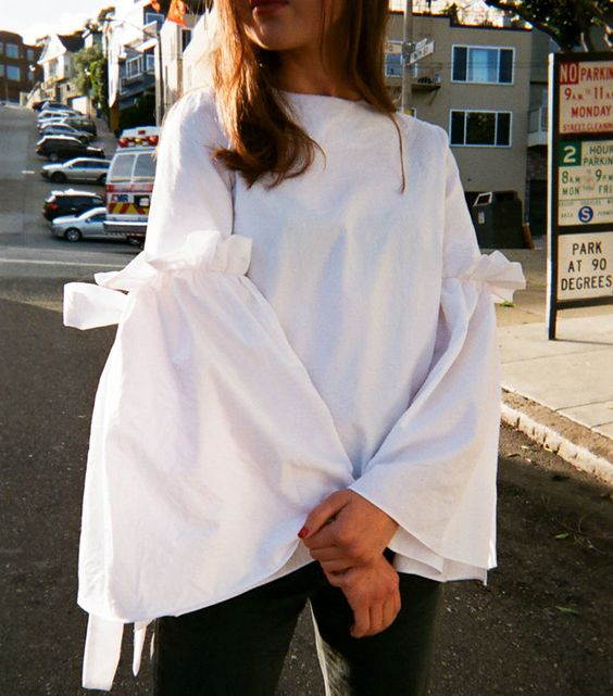 exaggerated sleeves