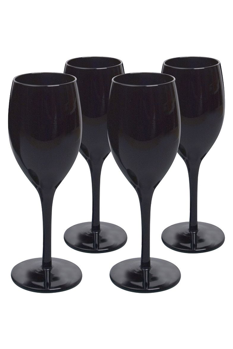 midnight wine glasses